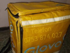 Geanta folosita Glovo extensibila,Livrari alimente,apa,util si pt Bolt,Wolt
