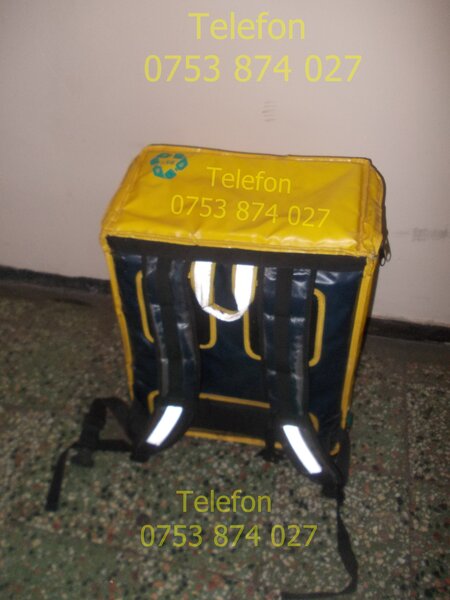 Geanta folosita Glovo extensibila,Livrari alimente,apa,util si pt Bolt,Wolt